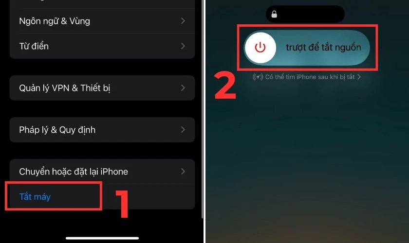 Khởi động lại thiết bị khi iPhone thay pin bị n&oacute;ng m&aacute;y