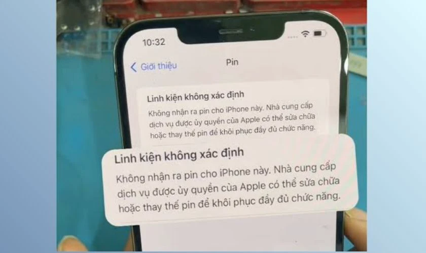 Nguyên nhân lỗi iPhone thông báo quan trọng về pin