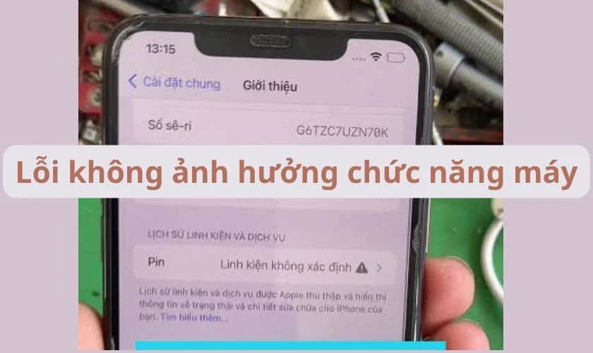 Lỗi iPhone thông báo quan trọng về pin có hưởng gì không?