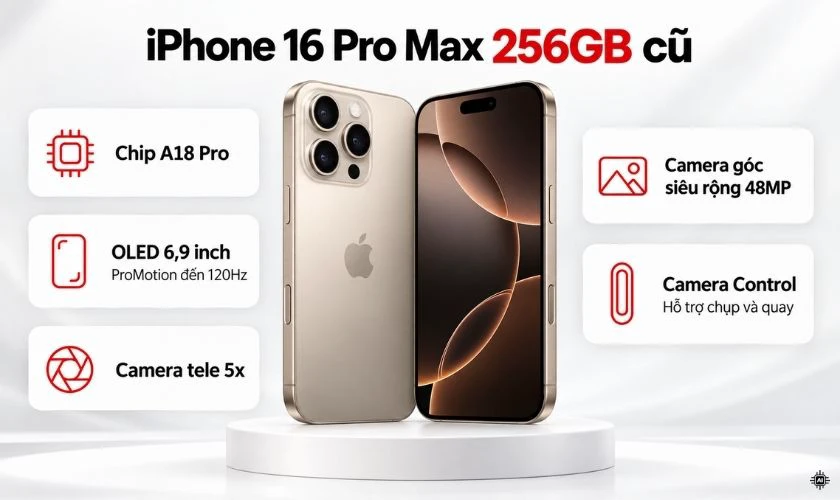 iPhone 16 Pro Max 256GB cũ