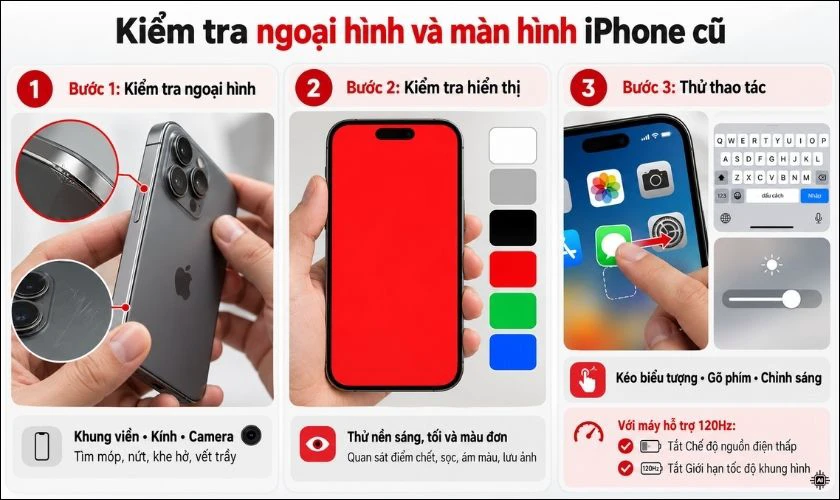 Cách kiểm tra iPhone cũ trên 10 triệu trước khi mua