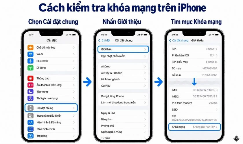 Cách kiểm tra iPhone đã Unlock hay vẫn còn Lock