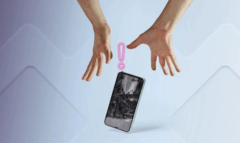 Va chạm, rơi vỡ l&agrave; nguy&ecirc;n nh&acirc;n khiến viền m&agrave;n h&igrave;nh bị hở