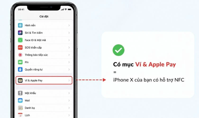 Cách kiểm tra iPhone X có NFC không?
