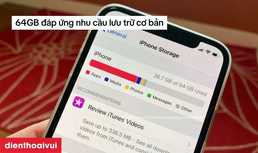 iPhone XS Max 64GB - Đổi bảo h&agrave;nh c&oacute; 64GB lưu trữ