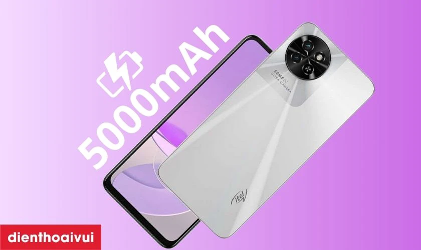 Itel S23 8GB 128GB với dung lượng pin l&ecirc;n tới 5000mAh  