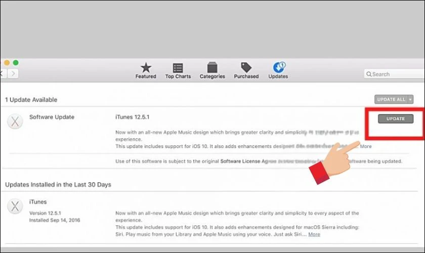 Cập nhật iTunes v&agrave; hệ điều h&agrave;nh m&aacute;y t&iacute;nh l&ecirc;n phi&ecirc;n bản mới nhất