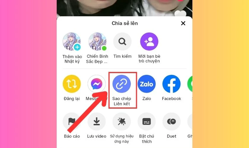 Copy link video muốn x&oacute;a logo tr&ecirc;n TikTok