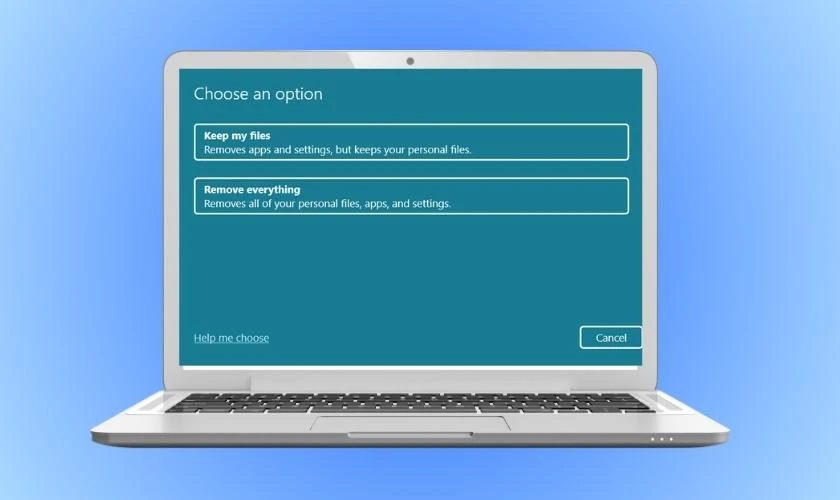 Lưu &yacute; khi reset laptop win 11 