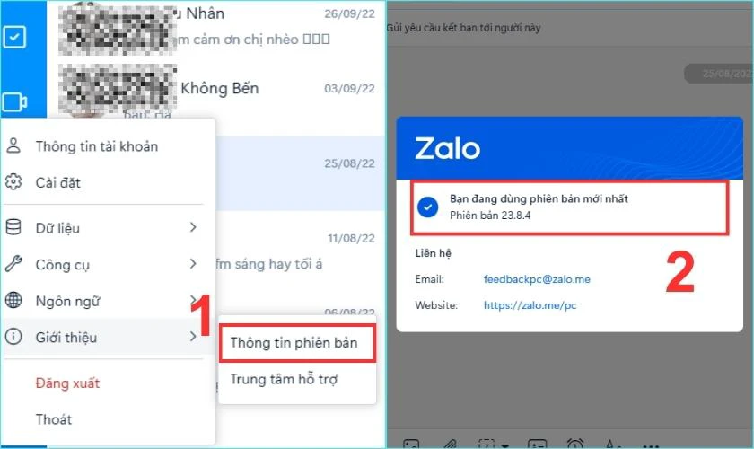 Update Zalo, sửa lỗi kh&ocirc;ng kết nối được