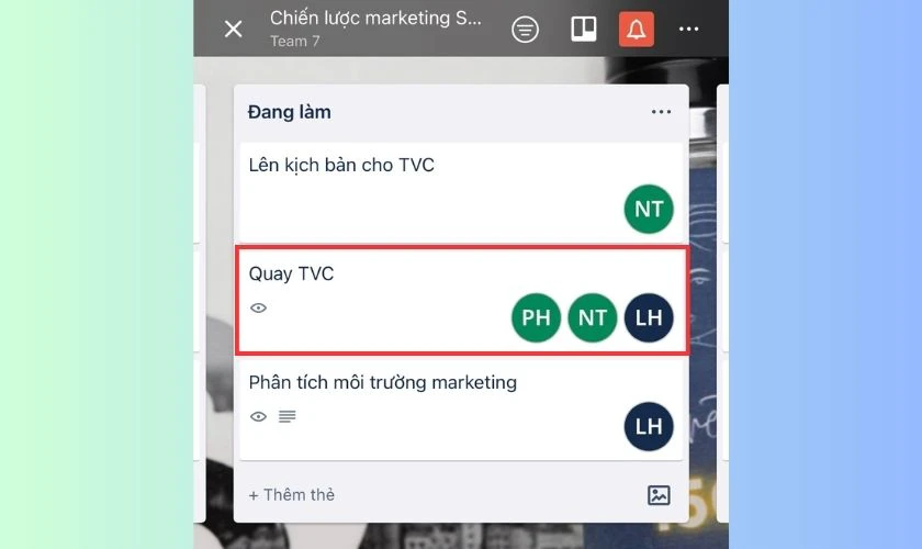 Thẻ trong phần mềm Trello l&agrave; g&igrave;