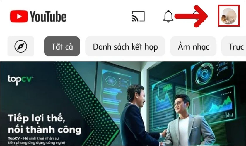 C&aacute;ch đăng xuất t&agrave;i khoản Youtube tr&ecirc;n điện thoại Android