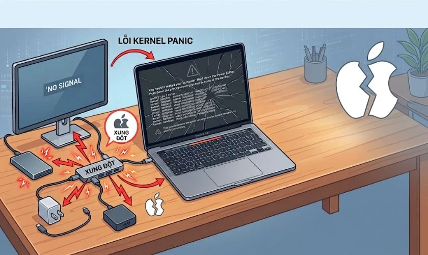 Nguyên nhân gây Kernel Panic MacBook