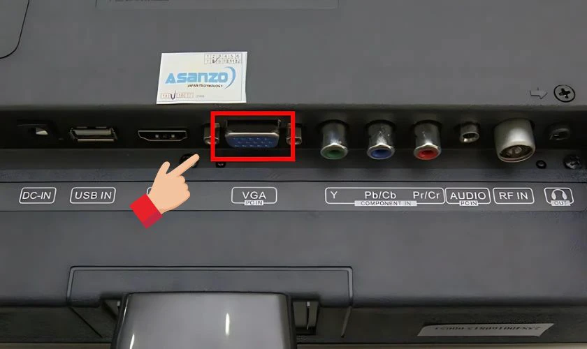 Cách kết nối laptop với tivi qua VGA