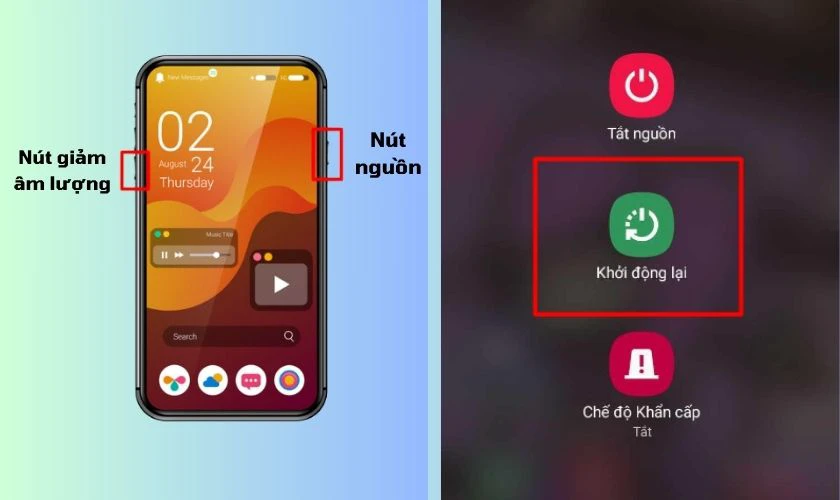 Khởi động lại thiết bị Android để cải thiện kết nối