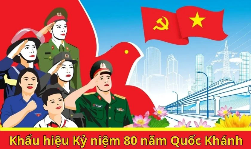 Khẩu hiệu Kỷ niệm 80 năm Quốc Kh&aacute;nh