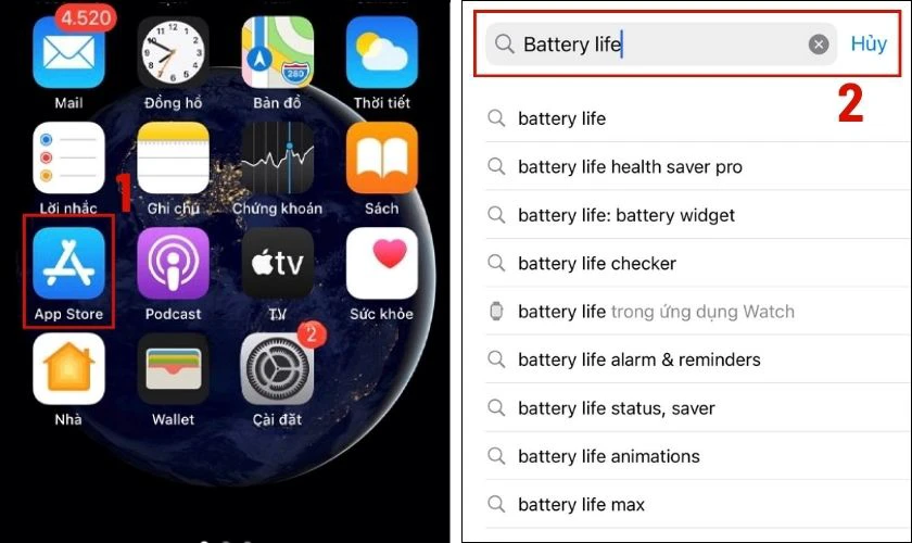 Tải v&agrave; c&agrave;i đặt Battery Life cho iPhone của bạn