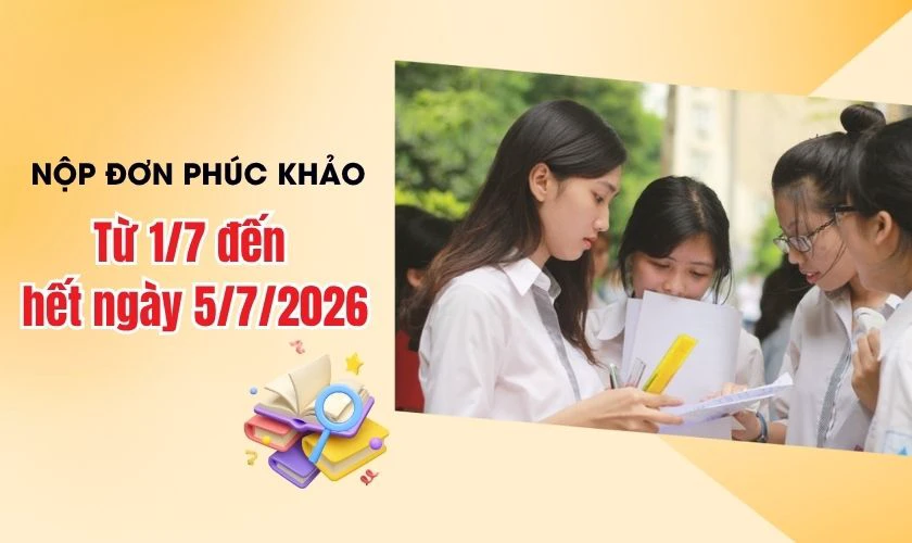 Các mốc thời gian quan trọng sau khi có điểm thi THPT 2026