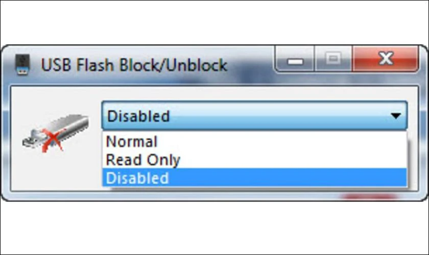 Kh&oacute;a cổng USB bằng USB Flash Block/Unblock
