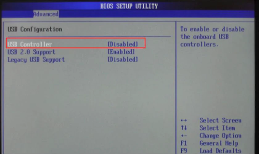Kh&oacute;a cổng USB tr&ecirc;n m&aacute;y t&iacute;nh bằng BIOS