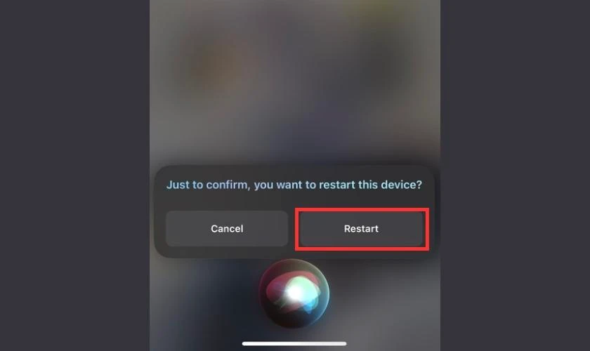 Siri sẽ phản hồi lại bạn bằng cách yêu cầu xác nhận