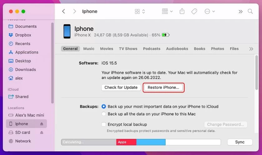 Hướng dẫn phục hồi lại ảnh đã xóa từ Finder