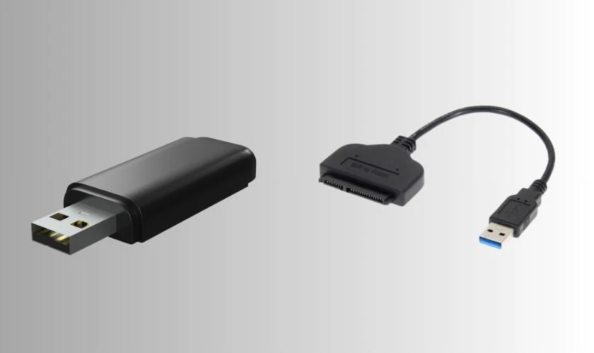 Dùng USB hoặc dock để kết nối với ổ cứng bị hỏng