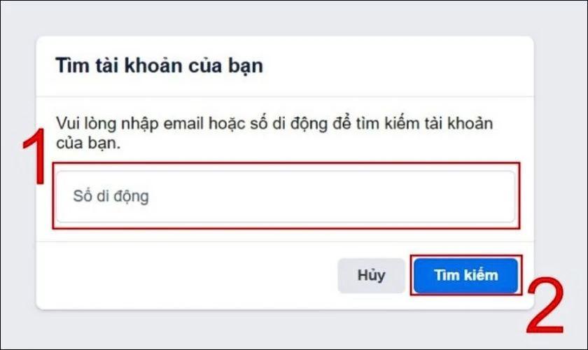 Kh&ocirc;i phục lại t&agrave;i khoản