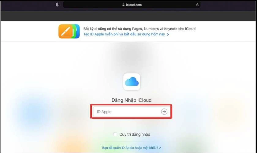 Sử dụng iCloud Drive để sửa lỗi file Word