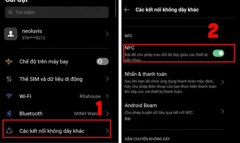 Đối với Android