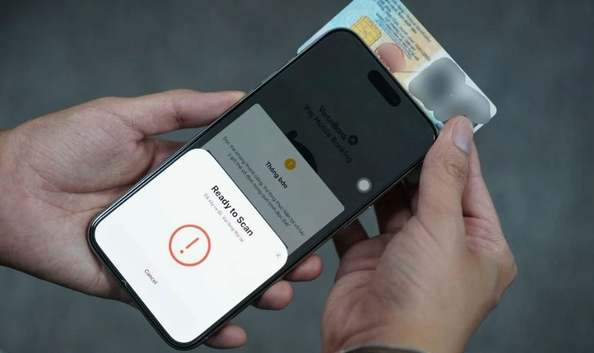 Phải quét CCCD nhiều lần nhưng thất bại