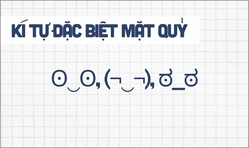 Kí tự đặc biệt mặt quỷ
