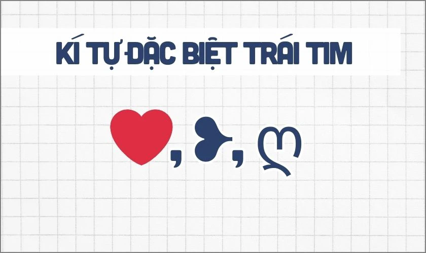 Kí tự đặc biệt trái tim