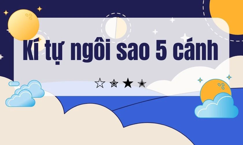 Kí tự ngôi sao 5 cánh