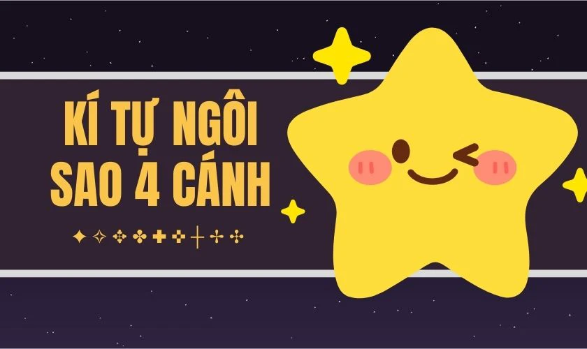 Kí tự ngôi sao 4 cánh