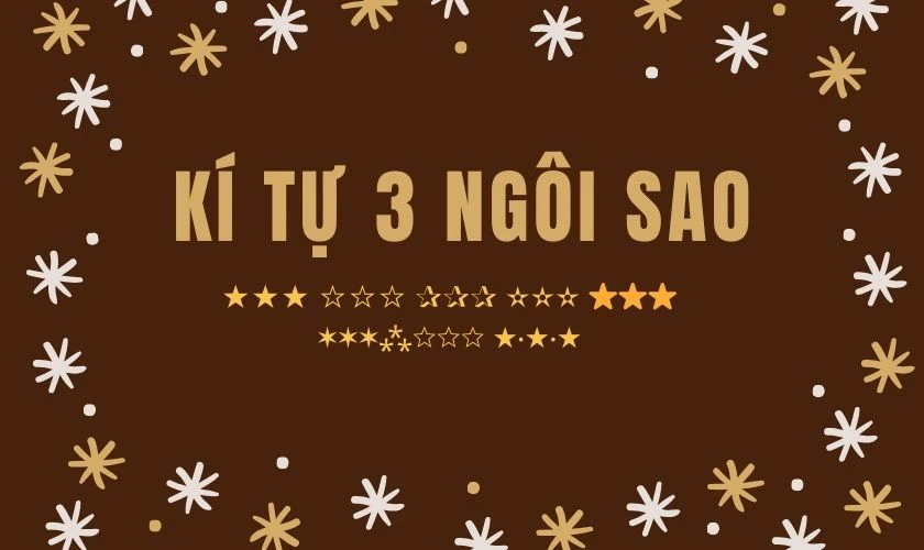 Kí tự 3 ngôi sao