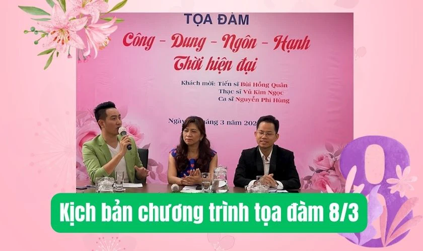 Kịch bản chương trình tọa đàm 8/3