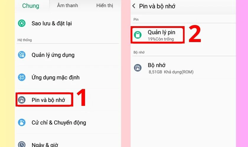 C&aacute;ch tối ưu hệ thống để tiết kiệm pin tốt hơn