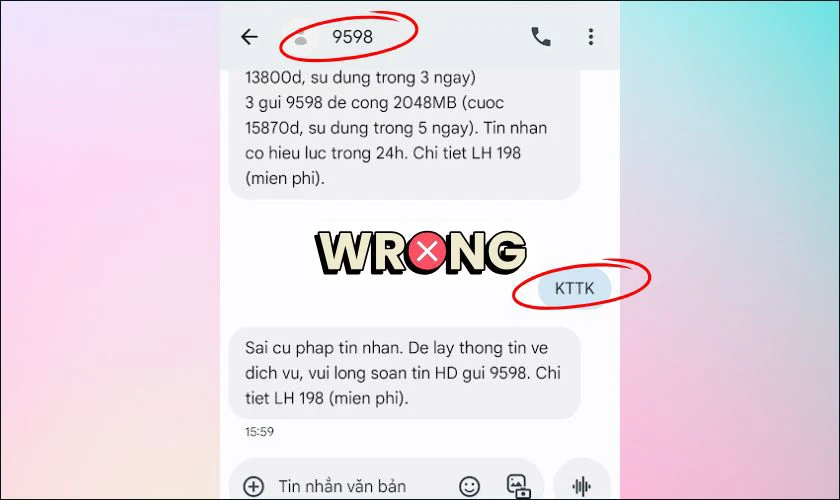 Lưu &yacute; khi kiểm tra g&oacute;i cước Viettel