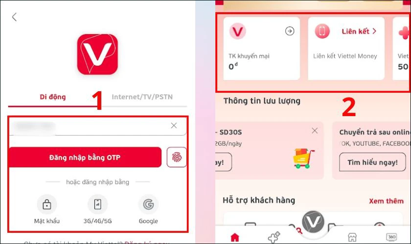 Kiểm tra g&oacute;i cước Viettel bằng ứng dụng My Viettel