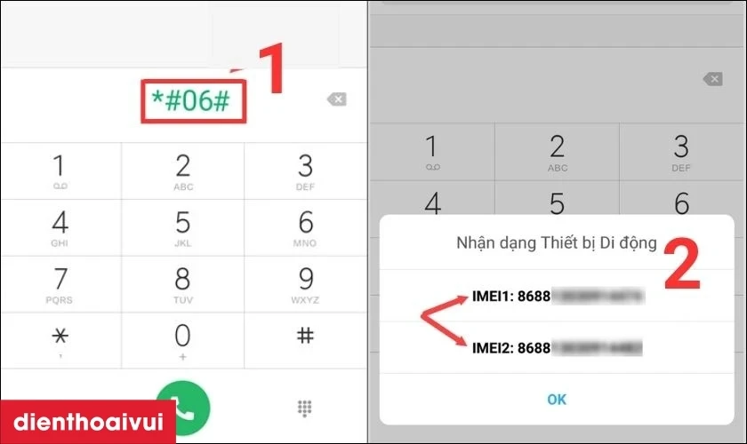kiểm tra m&atilde; imei tr&ecirc;n điện thoại xiaomi cũ