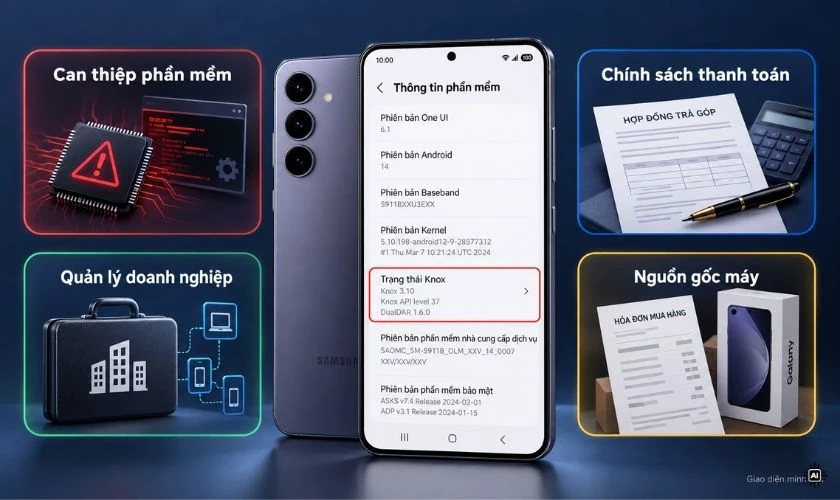 Nguyên nhân khiến điện thoại Samsung bị khóa Knox