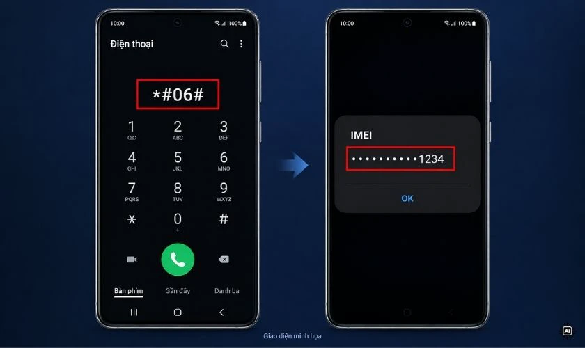 Kiểm tra IMEI và trạng thái quản lý thiết bị