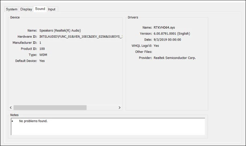 Kiểm tra cấu h&igrave;nh m&aacute;y t&iacute;nh với DirectX Diagnostic Tool