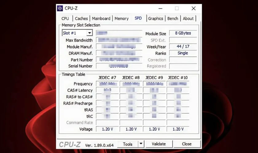 Kiểm tra cấu h&igrave;nh m&aacute;y t&iacute;nh với phần mềm CPU-Z
