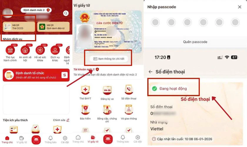 Cách kiểm tra số điện thoại đã được xác minh chính chủ hay chưa trên VNeID