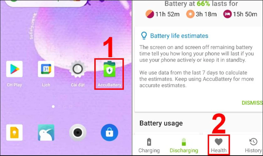 Kiểm tra pin Xiaomi bằng AccuBattery