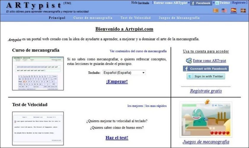 ARTypist hỗ trợ người d&ugrave;ng test tốc độ đ&aacute;nh m&aacute;y hiệu quả