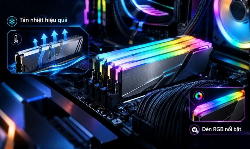 Tản nhiệt và thiết kế của kit RAM