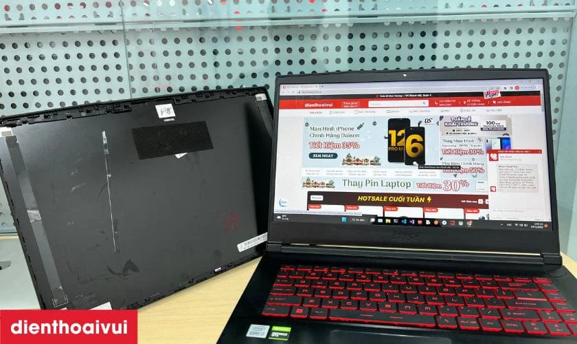 Địa chỉ Điện Thoại Vui TPHCM, Hà Nội chuyên thay vỏ laptop MSI